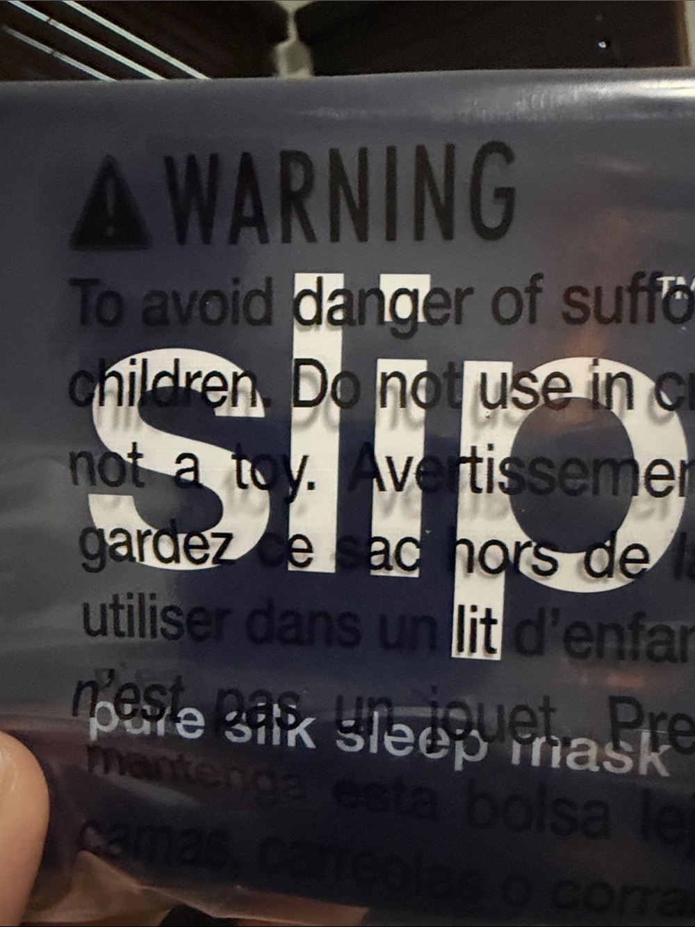 Slip Pure Silk Navy Sleep Mask - Comfortable Eye Cover